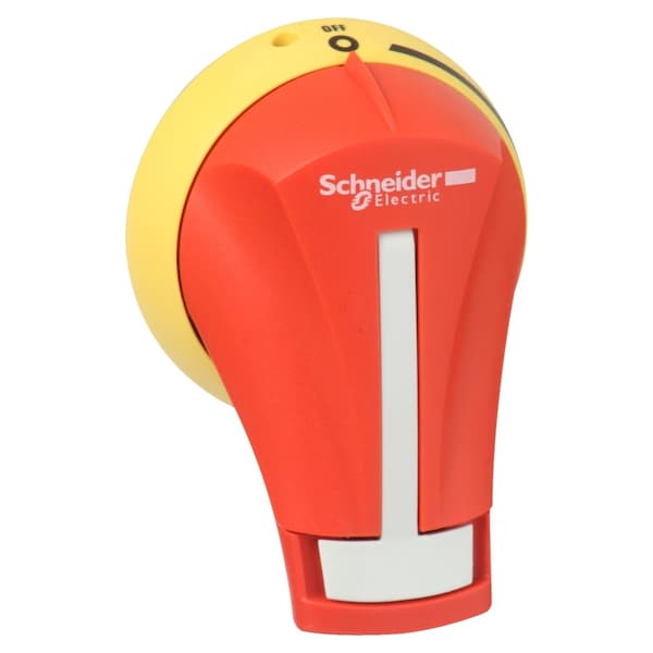 Manija rotativa externa de Schneider Electric, TeSys GS, manija roja, montaje frontal, 2 posiciones de encendido y apagado, NEMA 4-4X, para GS 30A Compact UL - GS2AH420.