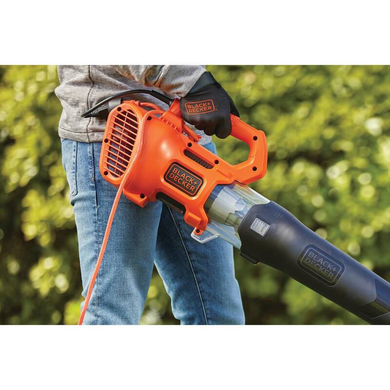 BLACK+DECKER 9 AMP 140 MPH 450 CFM Corded Electric Handheld Axial Leaf Blower - BEBL750