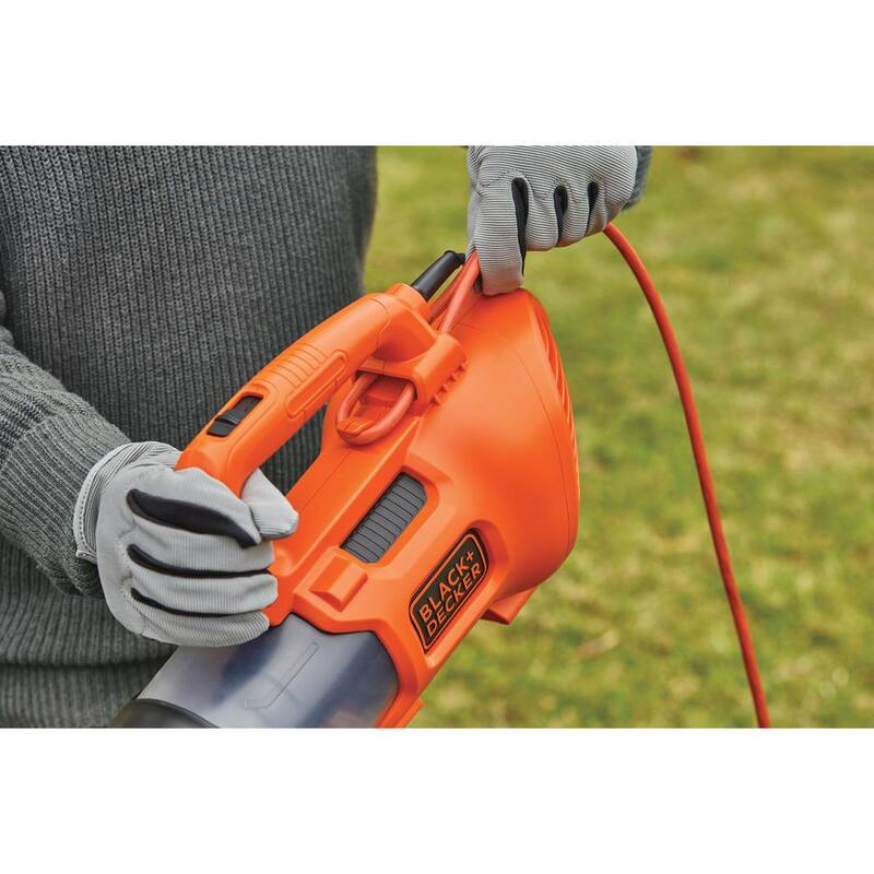 BLACK+DECKER 9 AMP 140 MPH 450 CFM Corded Electric Handheld Axial Leaf Blower - BEBL750
