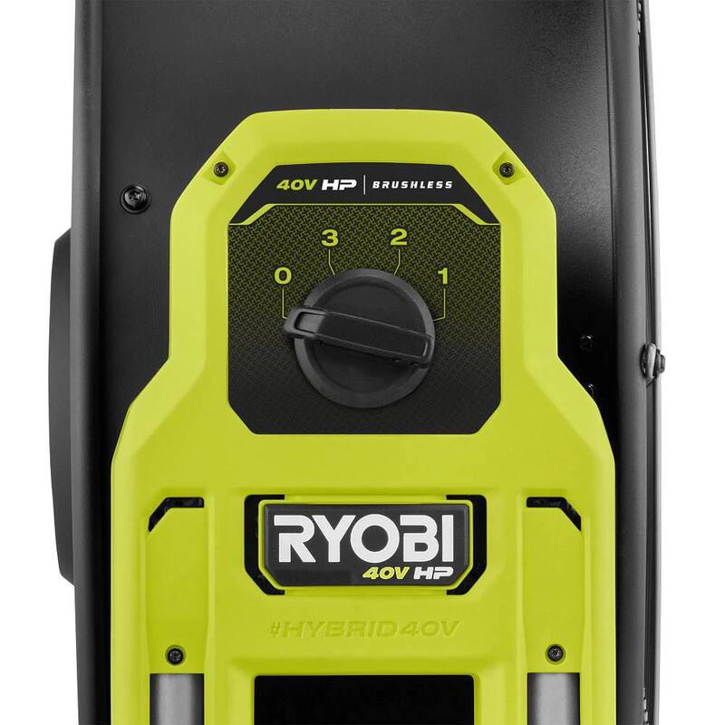 RYOBI 40V HP Brushless Cordless Hybrid WHISPER SERIES 20 in. Air Cannon Fan (Tool Only) - RY40HF01B