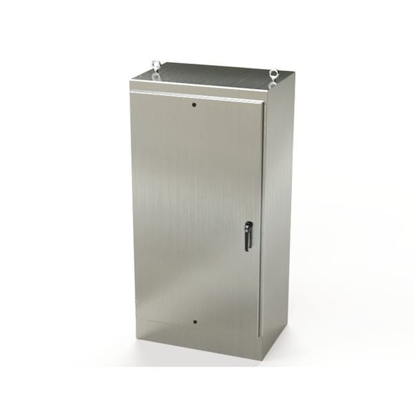 Saginaw Control & Engineering 304 Stainless Steel Electrical Enclosures, 72 in H, 24 in D, 36 in W, NEMA 3R, 4, 4X, 12, 13 - SCE-72EL3624SSFS
