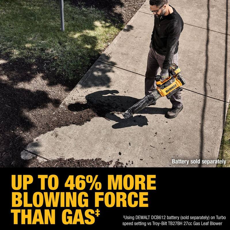 DEWALT FLEXVOLT 60V MAX 160 MPH 760 CFM Brushless Cordless Battery Powered Blower (Tool-Only) - DCBL777B