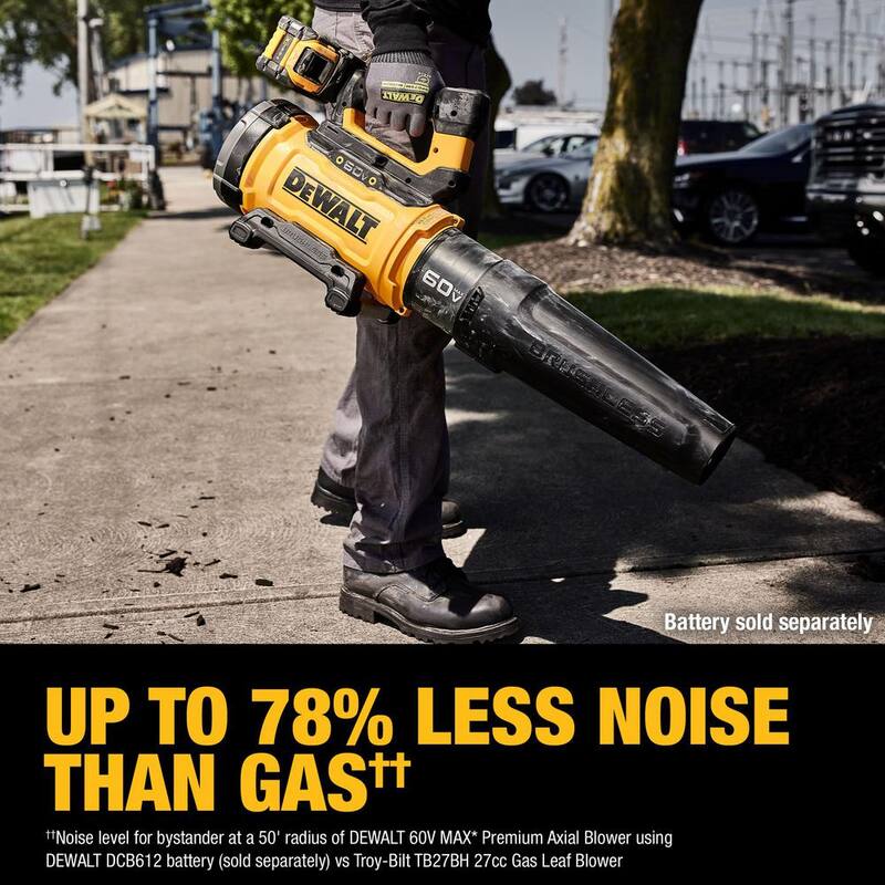 DEWALT FLEXVOLT 60V MAX 160 MPH 760 CFM Brushless Cordless Battery Powered Blower (Tool-Only) - DCBL777B
