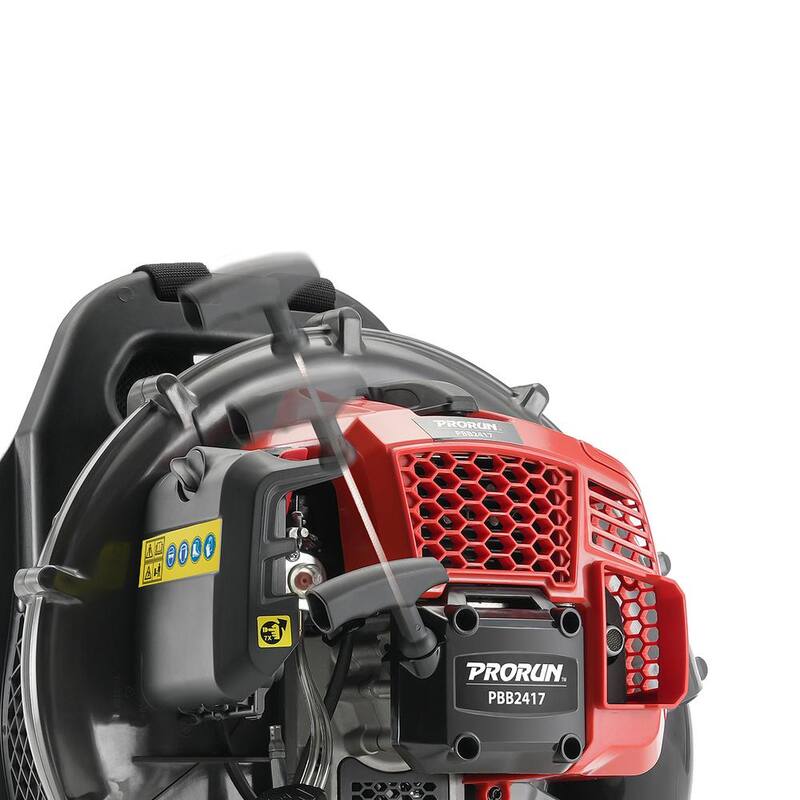 PRORUN 52cc 570 CFM 250 MPH 2-Cycle Gas-Powered Backpack Leaf Blower - PBB2417