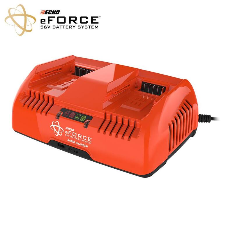 ECHO eFORCE 56V 195 MPH 795 CFM Cordless Battery Backpack Blower w/Tube Throttle & (2) 5.0Ah Batteries & Dual Port Charger - DPB-5800TD2-2