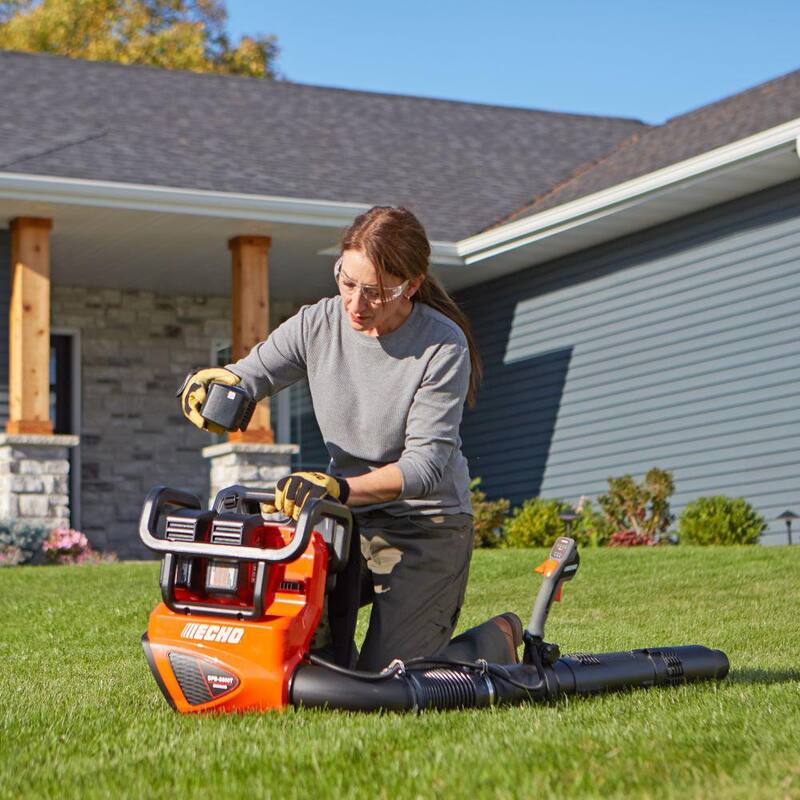 ECHO eFORCE 56V 195 MPH 795 CFM Cordless Battery Backpack Blower w/Tube Throttle & (2) 5.0Ah Batteries & Dual Port Charger - DPB-5800TD2-2