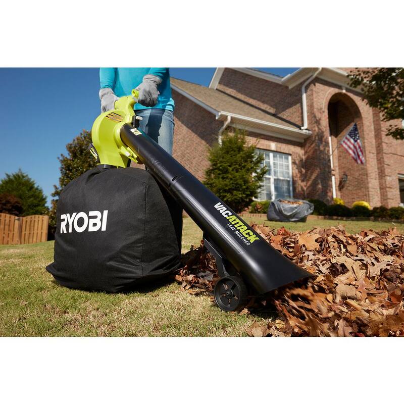 RYOBI 40V HP Brushless Whisper Series Cordless 730 CFM 190 MPH Blower and Vacuum/Mulcher with (2) 4.0 Ah Batteries and Charger - RY404100-RY40405BTL