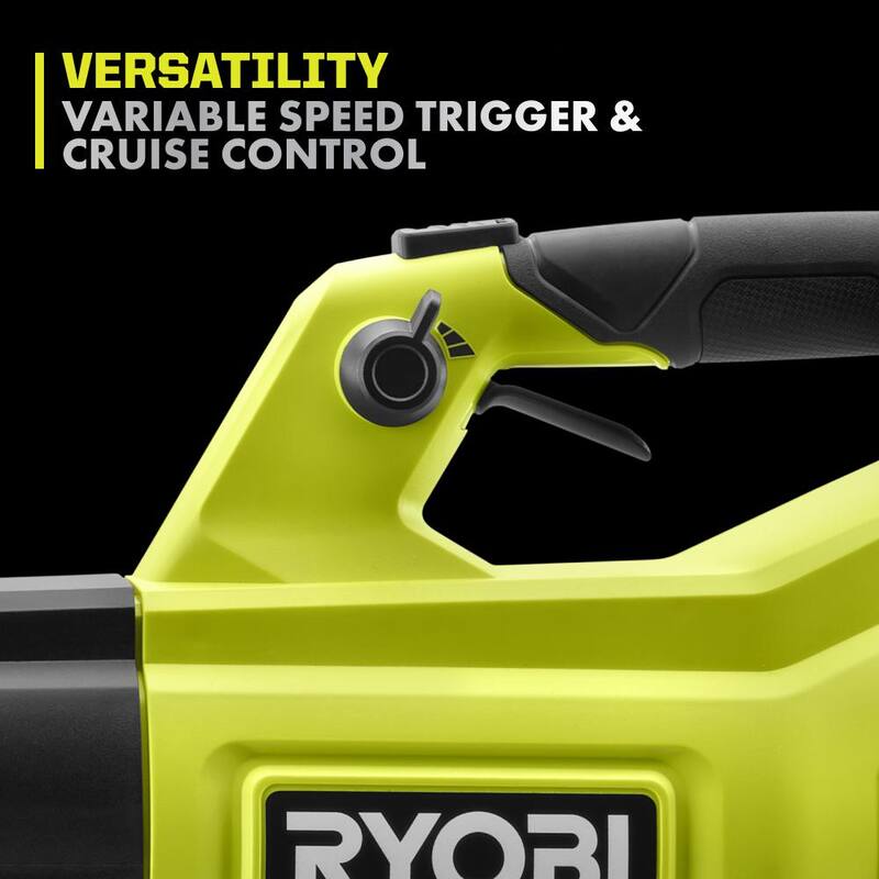 RYOBI 40V HP Brushless Whisper Series 160 MPH 650 CFM Cordless Battery Leaf Blower (Tool Only) - RY404014BTL