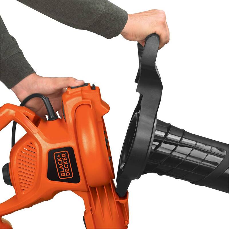 BLACK+DECKER 12 AMP 230 MPH 385 CFM Corded Electric 3-In-1 Handheld Leaf Blower, Vacuum & Mulcher with Tool Free Switchover - BV3600