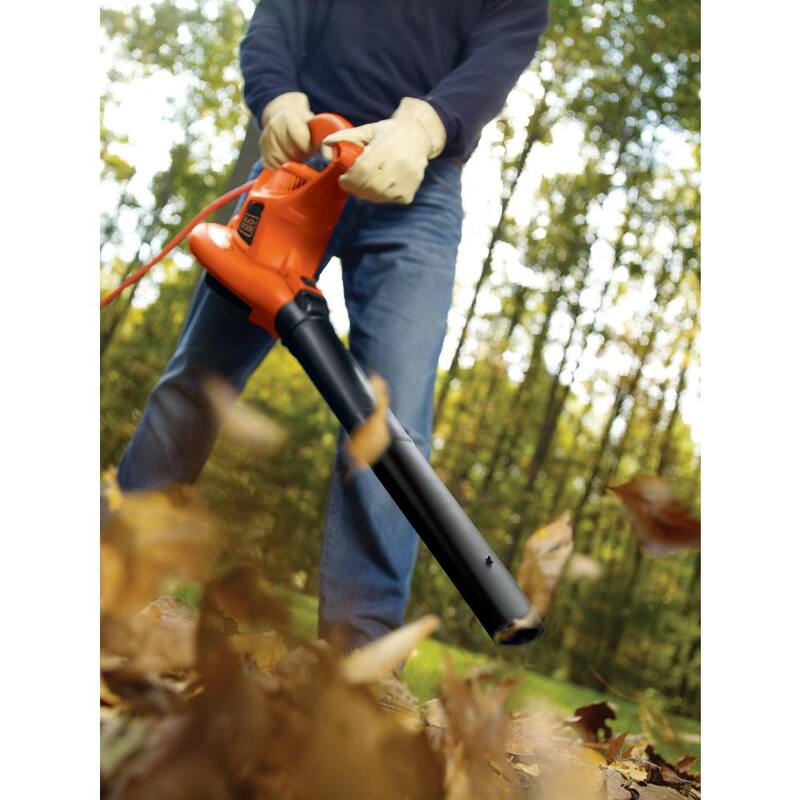 BLACK+DECKER 12 AMP 230 MPH 385 CFM Corded Electric 3-In-1 Handheld Leaf Blower, Vacuum & Mulcher with Tool Free Switchover - BV3600