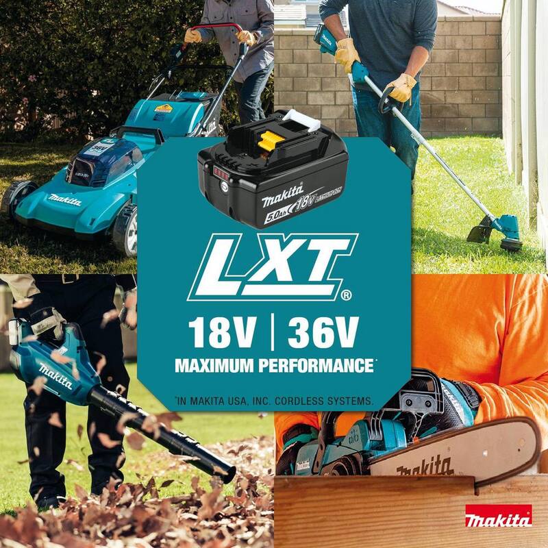 Makita 116 MPH 459 CFM 18V LXT Lithium-Ion Brushless Cordless Leaf Blower Kit - XBU03SM1