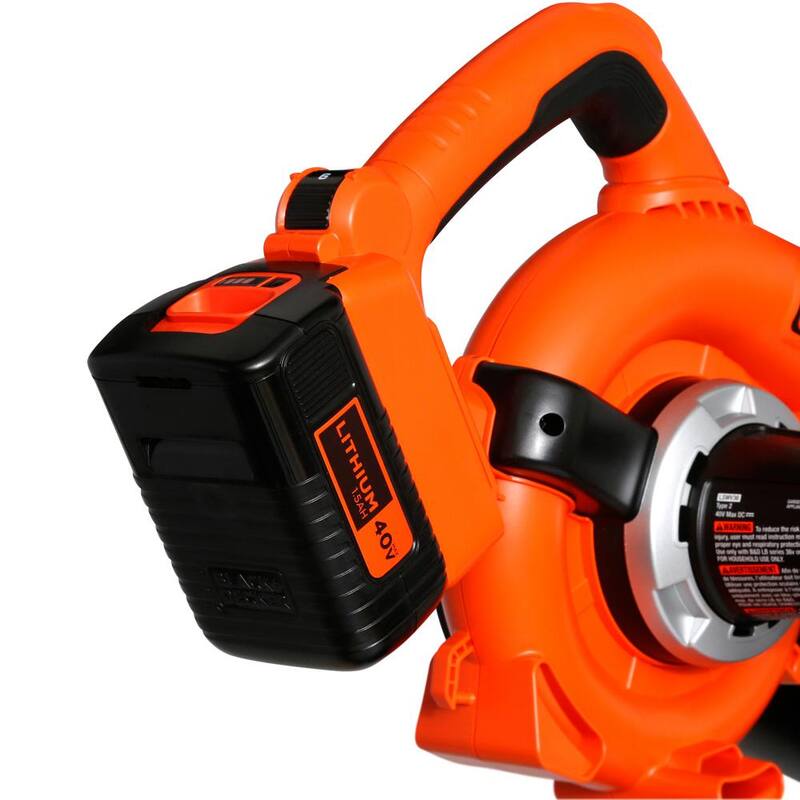 BLACK+DECKER 40V MAX 120 MPH 90 CFM Cordless Battery Powered Handheld Leaf Blower & Vacuum Kit with (1) 1.5Ah Battery & Charger - LSWV36
