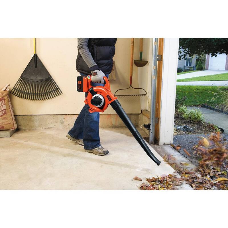 BLACK+DECKER 40V MAX 120 MPH 90 CFM Cordless Battery Powered Handheld Leaf Blower & Vacuum Kit with (1) 1.5Ah Battery & Charger - LSWV36