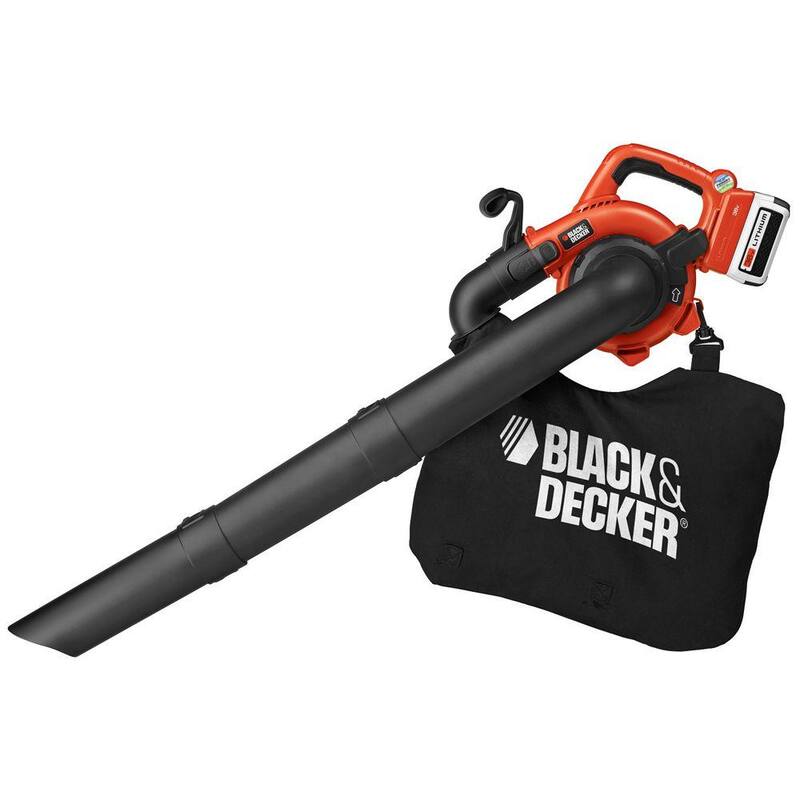 BLACK+DECKER 40V MAX 120 MPH 90 CFM Cordless Battery Powered Handheld Leaf Blower & Vacuum Kit with (1) 1.5Ah Battery & Charger - LSWV36