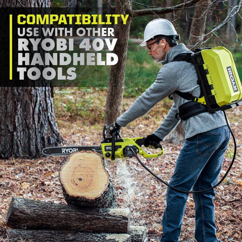 RYOBI 40V HP Brushless Whisper Series 190 MPH 730 CFM Blower and Backpack Battery w/ (2) 6.0 Ah Batteries & Charger - RY404180