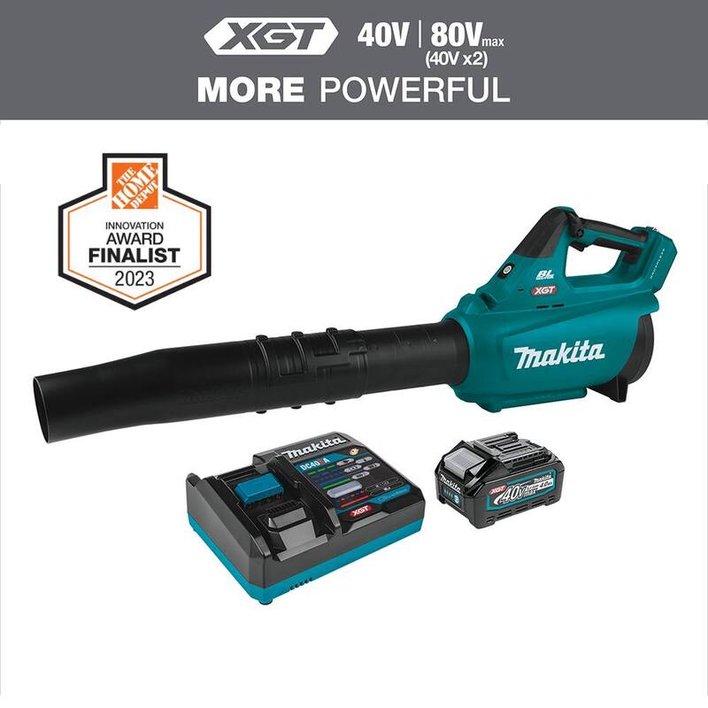 Makita XGT 40V Max Brushless Cordless Leaf Blower Kit (4.0Ah) - GBU01M1