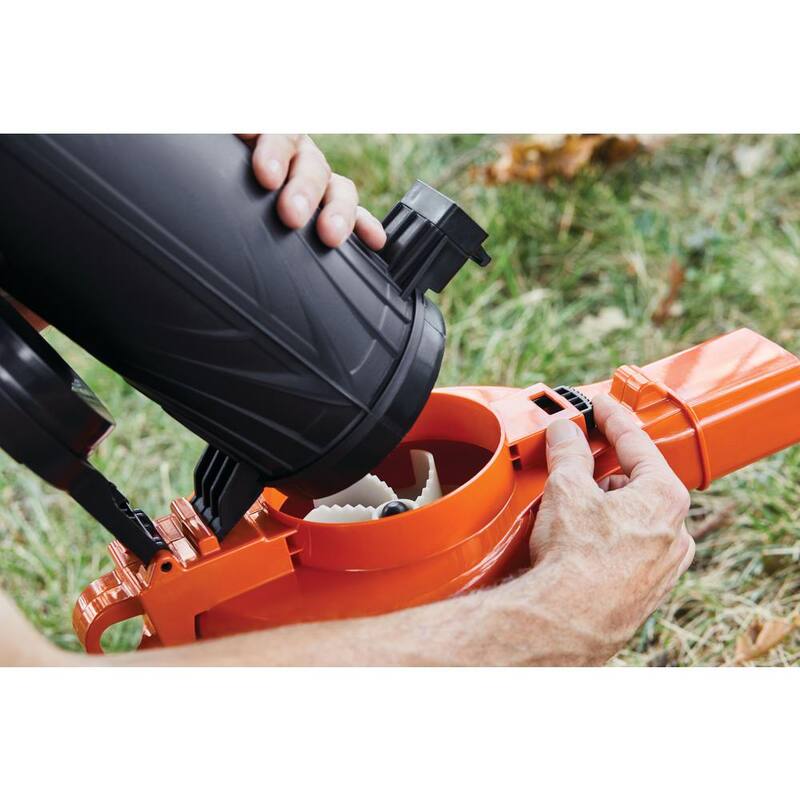 BLACK+DECKER 12 AMP 210 MPH 300 CFM Corded Electric 3-in-1 Handheld Leaf Blower, Vacuum & Mulcher - BV3100