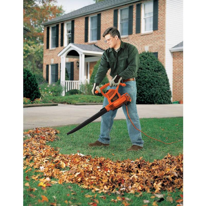 BLACK+DECKER 12 AMP 210 MPH 300 CFM Corded Electric 3-in-1 Handheld Leaf Blower, Vacuum & Mulcher - BV3100