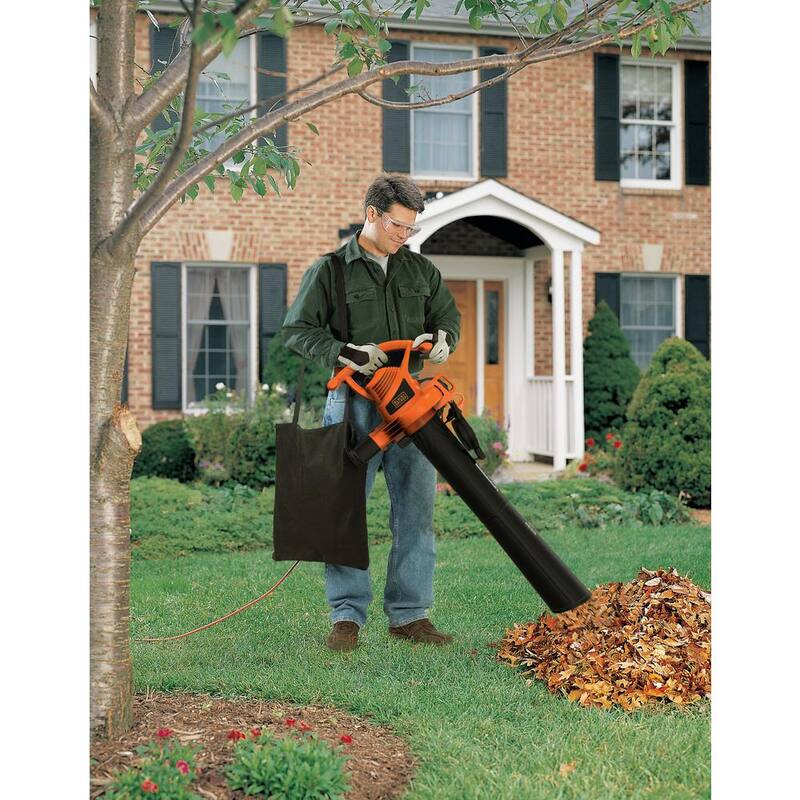 BLACK+DECKER 12 AMP 210 MPH 300 CFM Corded Electric 3-in-1 Handheld Leaf Blower, Vacuum & Mulcher - BV3100