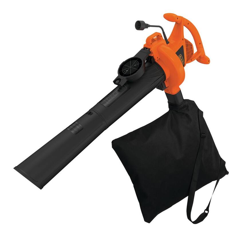 BLACK+DECKER 12 AMP 210 MPH 300 CFM Corded Electric 3-in-1 Handheld Leaf Blower, Vacuum & Mulcher - BV3100