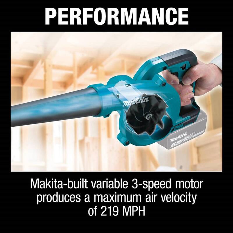 Makita 18V LXT Lithium-Ion Cordless Variable Speed Blower (Tool-Only) - XBU05Z