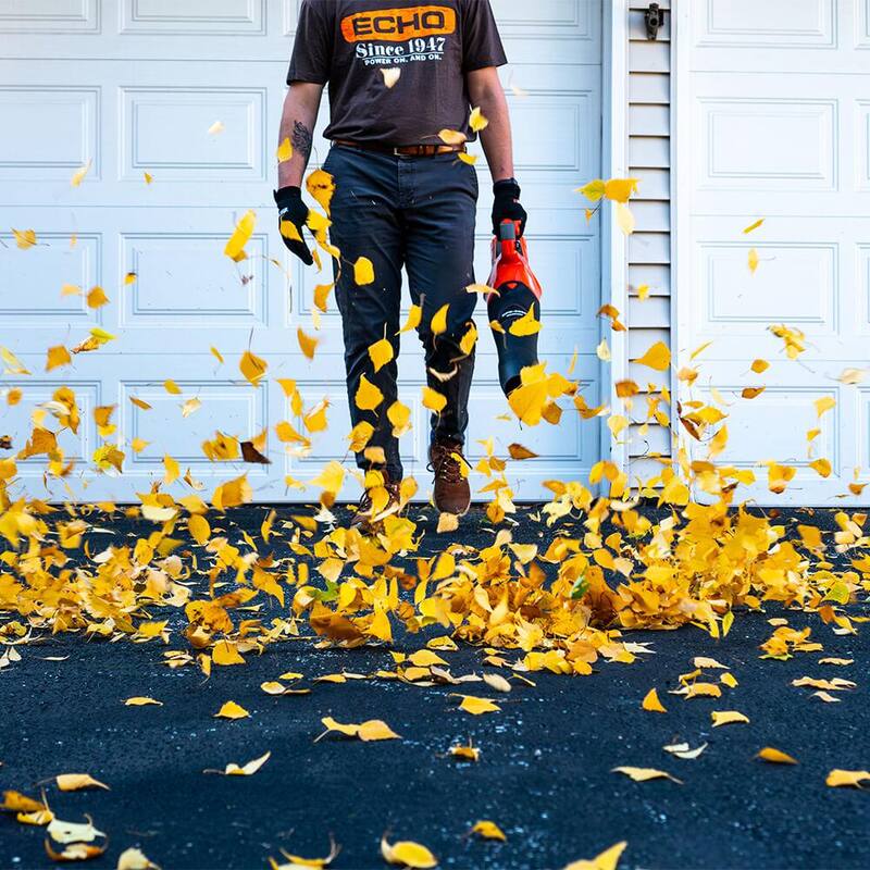 ECHO eFORCE 56V 158 MPH 549 CFM Cordless Battery Powered Handheld Leaf Blower with 5.0Ah Battery and Rapid Charger - DPB-2500R2