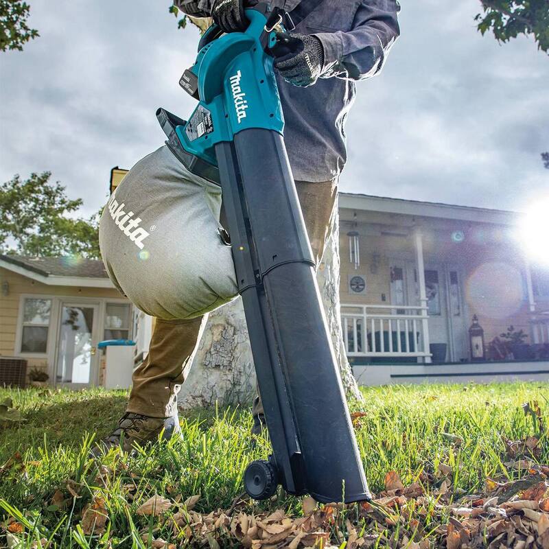 Makita 143 MPH 148 CFM 18V LXT Brushless Blower/Vacuum Mulcher Kit, 4.0Ah - XBU07SM1