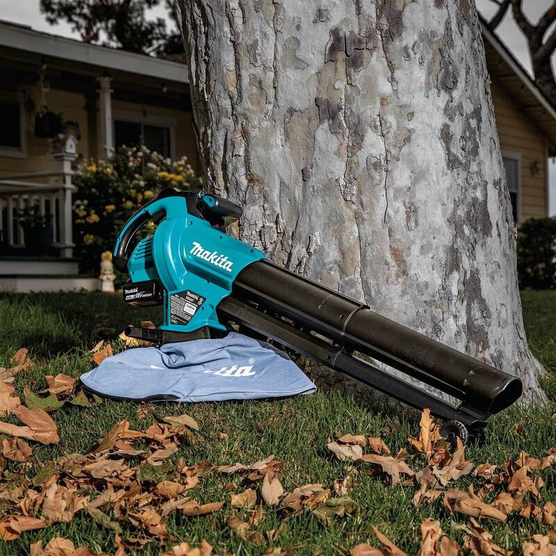 Makita 143 MPH 148 CFM 18V LXT Brushless Blower/Vacuum Mulcher Kit, 4.0Ah - XBU07SM1