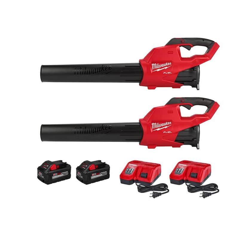 Milwaukee M18 FUEL 120 MPH 450 CFM 18V Lithium-Ion Brushless Cordless Handheld Blower Kit with 8.0 Ah Battery(2-Tool) - 2724-21HD-2724-21HD