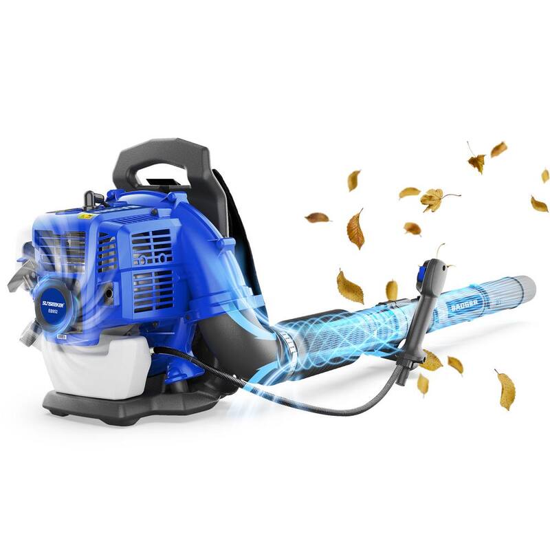WILD BADGER POWER Super-Duty 190 MPH 550 CFM 43 cc Gas Full Crank 2-Cycle Back Pack Leaf Blower - WBBPBL43