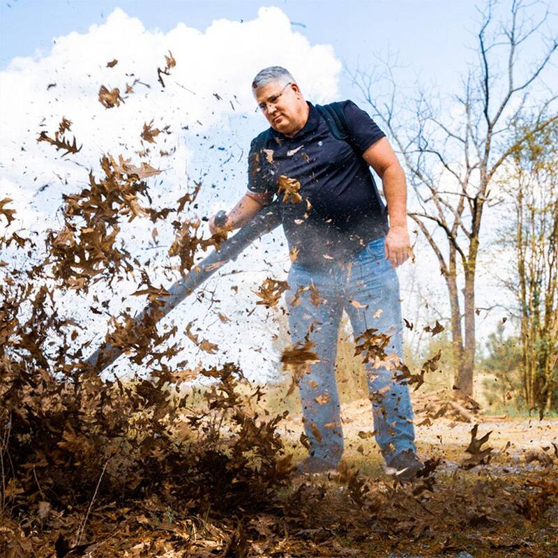 WILD BADGER POWER Super-Duty 190 MPH 550 CFM 43 cc Gas Full Crank 2-Cycle Back Pack Leaf Blower - WBBPBL43