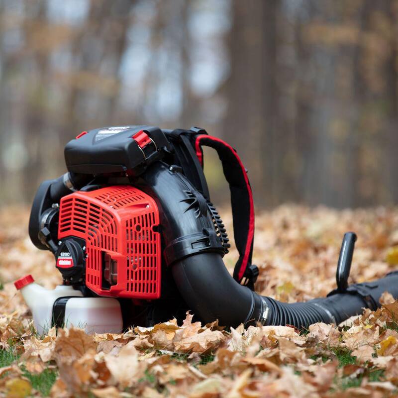 Shindaiwa 220 MPH 1110 CFM 79.9 cc Gas 2-Stroke Backpack Leaf Blower with Hip-Mounted Throttle and Integrated Cooling Vent Fan - EB910