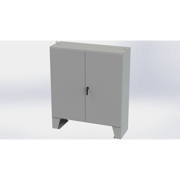 Saginaw Control & Engineering Carbon Steel Electrical Enclosures, 72 in H, 24 in D, 72 in W, NEMA 3R, 12, 13, Hinged - SCE-727224ULP