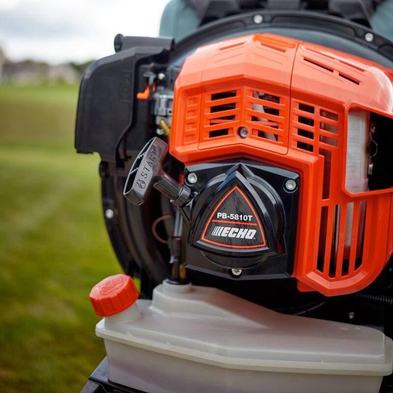 ECHO 200 MPH 700 CFM 59.7 cc Gas Low Exhaust Emission Engine Backpack Leaf Blower with Tube-Mounted Throttle - PB-5810T