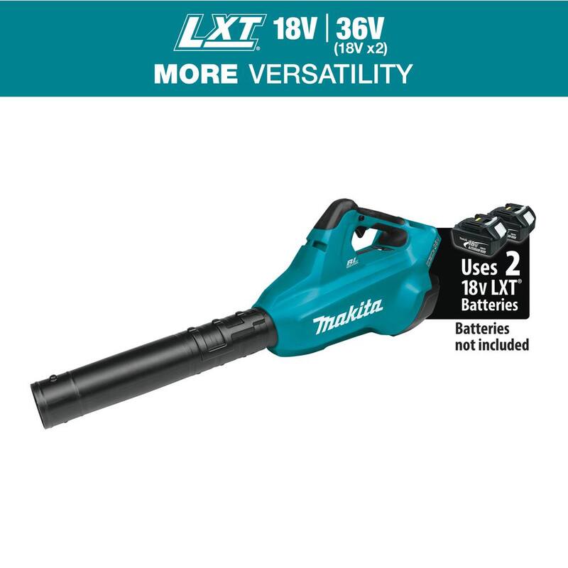 Makita 120 MPH 473 CFM LXT 18V X2 (36V) Lithium-Ion Cordless Brushless Leaf Blower (Tool-Only) - XBU02Z
