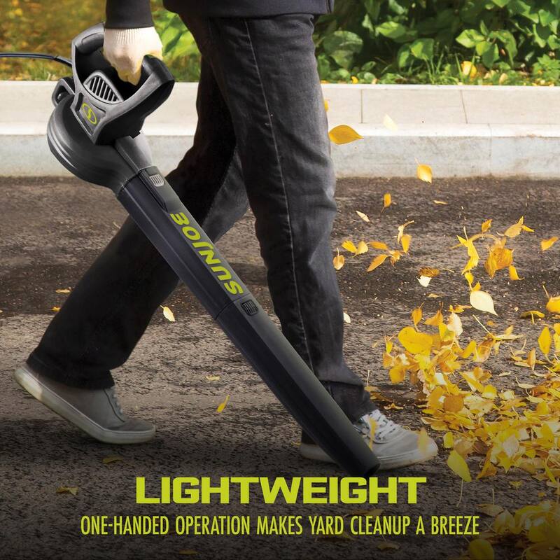 Sun Joe 155 MPH 200 CFM 6 Amp Electric Handheld Leaf Blower - SBJ597E