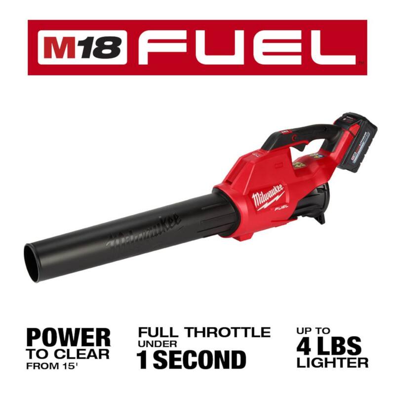 Milwaukee M18 FUEL 120 MPH 450 CFM 18V Lithium-Ion Brushless Cordless Handheld Blower Kit w/M18 FUEL 16 in. Chainsaw(2-Tool) - 2724-21HD-2727-20