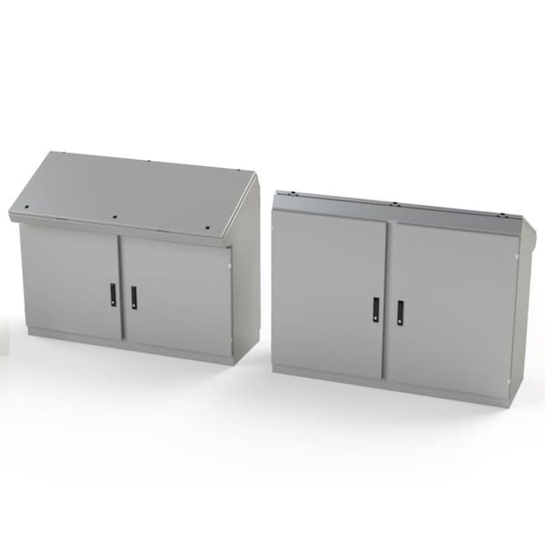 Saginaw Control & Engineering Carbon Steel Electrical Enclosures, 46-1/4 in H, 18-1/2 in D, 59.88 in W, NEMA 3R, 4, 12, 13 - SCE-466019DCC