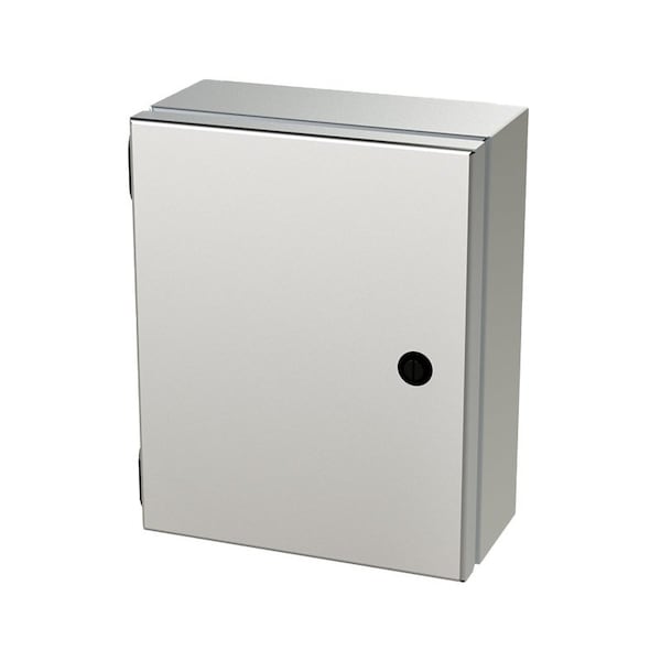 Saginaw Control & Engineering 316 Stainless Steel Electrical Enclosures, 10 in H, 4 in D, 8 in W, NEMA 3R, 4, 4X, 12, 13, Hinged - SCE-1008ELJSS6