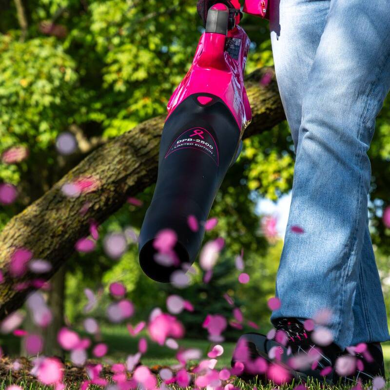 ECHO 56V 151 MPH 526 CFM Limited Edition Pink Cordless Battery Powered Handheld Leaf Blower with 2.5Ah Battery and Charger - DPB-2500C1-LE