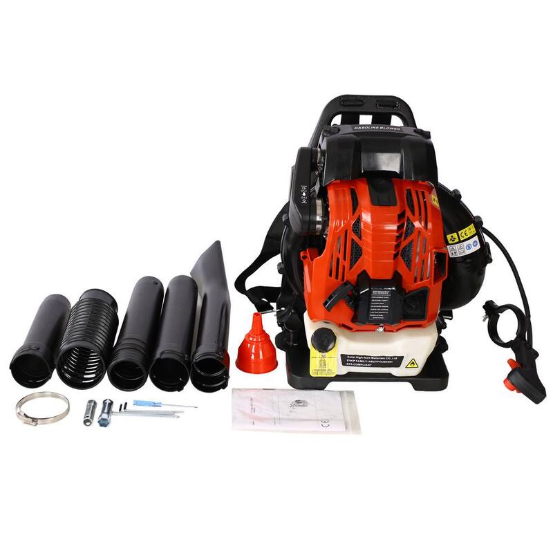 Kadehome 192 MPH 750 CFM 76cc 4 Stroke Gas Backpack Leaf Blower with Extension Tube - GH-067
