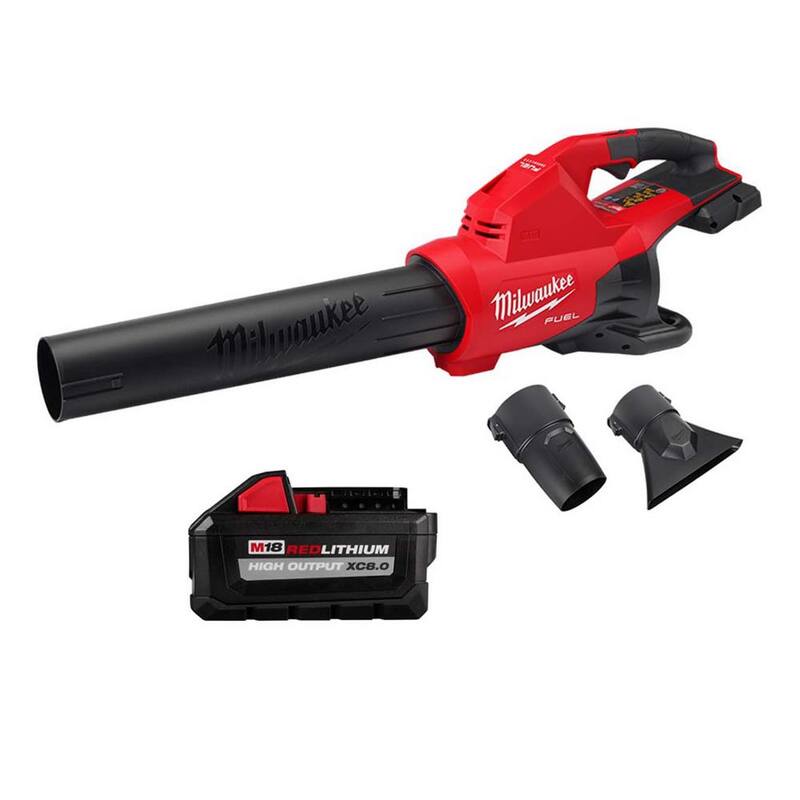 Milwaukee M18 FUEL Dual Battery 145 MPH 600 CFM 18V Lithium-Ion Brushless Cordless Handheld Blower w/(1) 8.0Ah Battery - 2824-20-48-11-1880