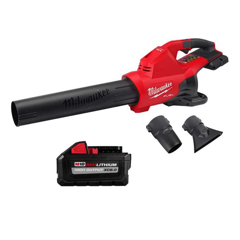 Milwaukee M18 FUEL Dual Battery 145 MPH 600 CFM 18V Lithium-Ion Brushless Cordless Handheld Blower w/(1) 8.0Ah Battery - 2824-20-48-11-1880
