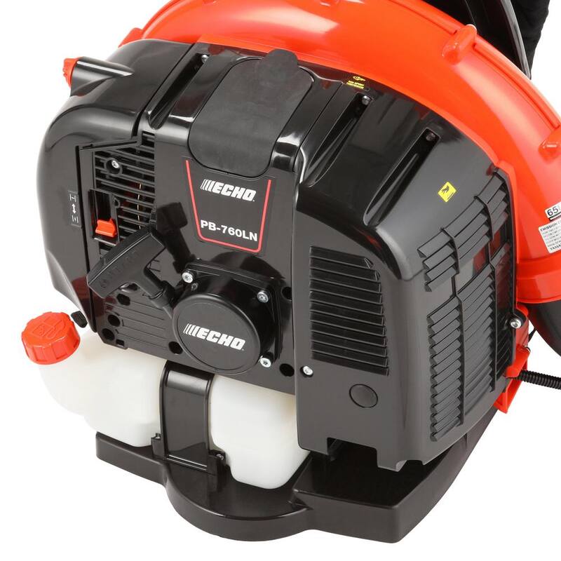 ECHO 214 MPH 535 CFM 63.3 cc Gas 2-Stroke Low Noise Backpack Leaf Blower with Tube Throttle - PB-760LNT
