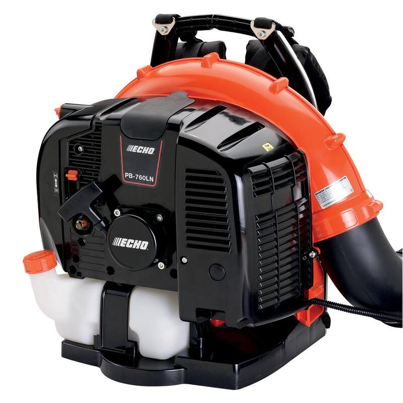 ECHO 214 MPH 535 CFM 63.3 cc Gas 2-Stroke Low Noise Backpack Leaf Blower with Tube Throttle - PB-760LNT