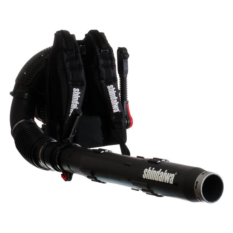 Shindaiwa 240 MPH 835 CFM 79.9 cc Gas 2-Stroke Backpack Leaf Blower with Hip-Mounted Throttle and Integrated Back Cooling Vent Fan - EB790