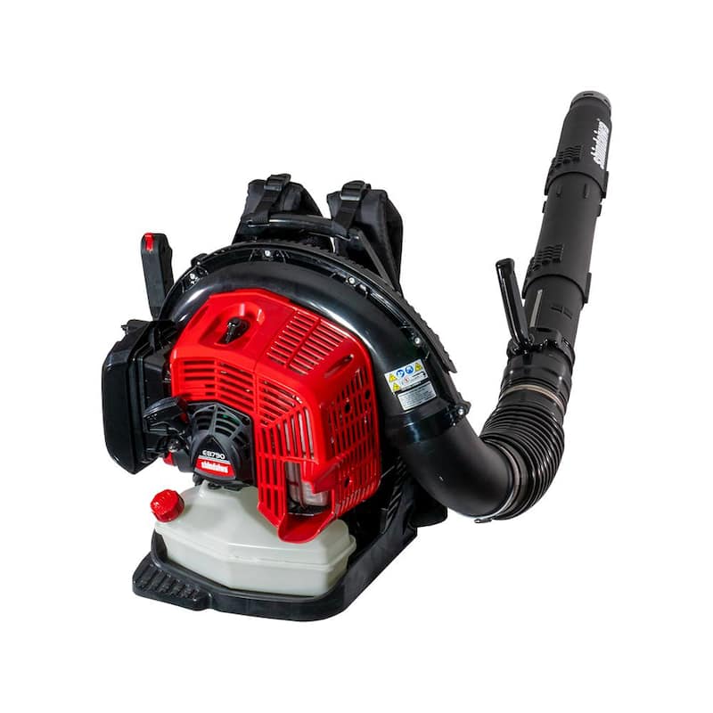 Shindaiwa 240 MPH 835 CFM 79.9 cc Gas 2-Stroke Backpack Leaf Blower with Hip-Mounted Throttle and Integrated Back Cooling Vent Fan - EB790