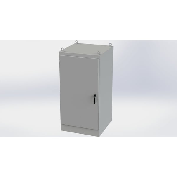 Saginaw Control & Engineering Carbon Steel Electrical Enclosures, 72 in H, 36 in D, 36 in W, NEMA 3R, 12, 13, Hinged - SCE-723636FSDA