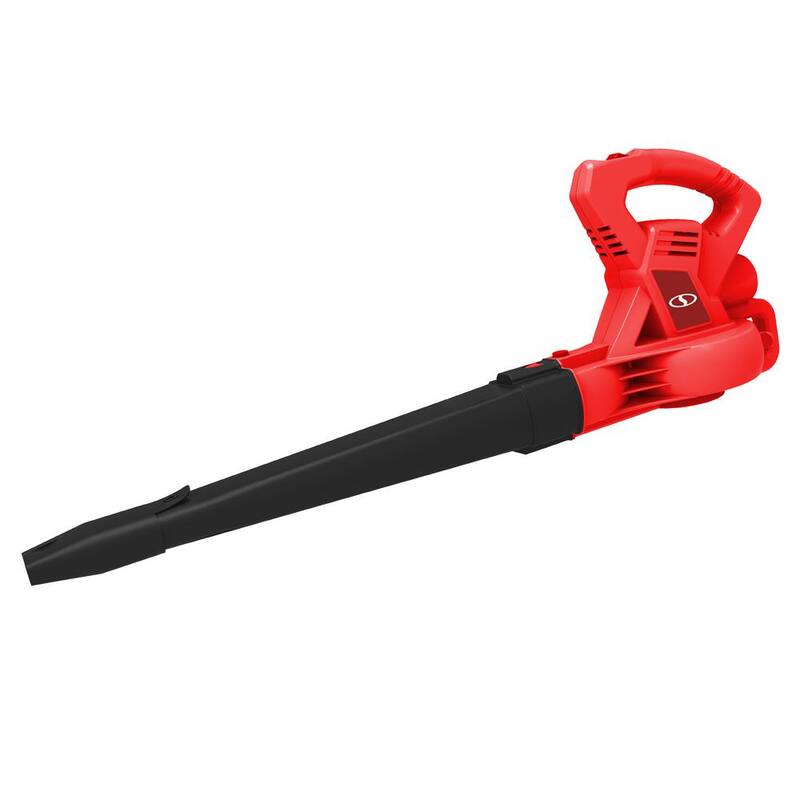Sun Joe 215 MPH 240 CFM 10 Amp Electric Handheld Leaf Blower, Red - SBJ601E-RED