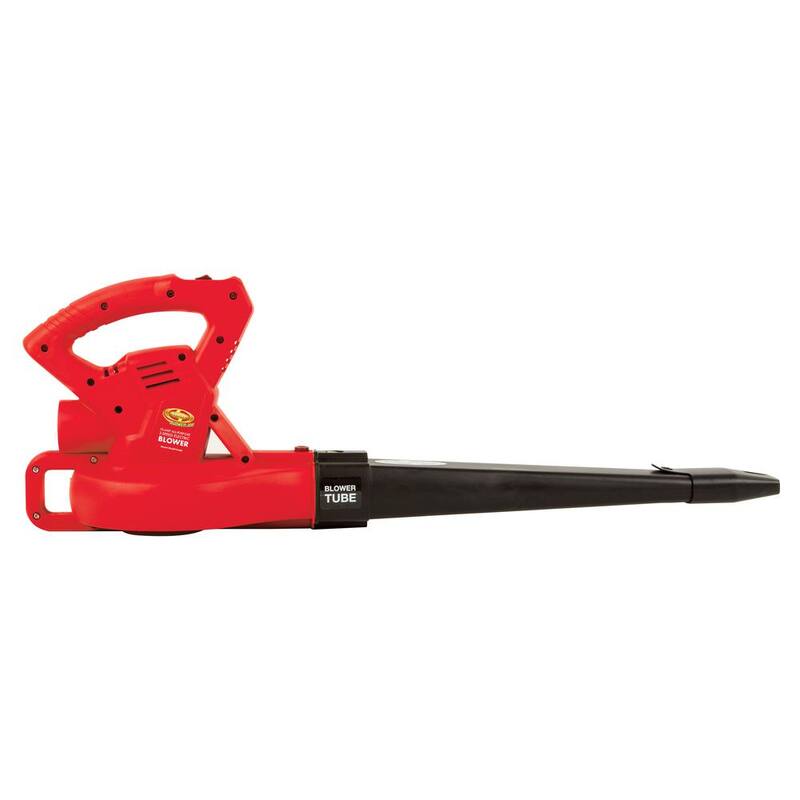 Sun Joe 215 MPH 240 CFM 10 Amp Electric Handheld Leaf Blower, Red - SBJ601E-RED